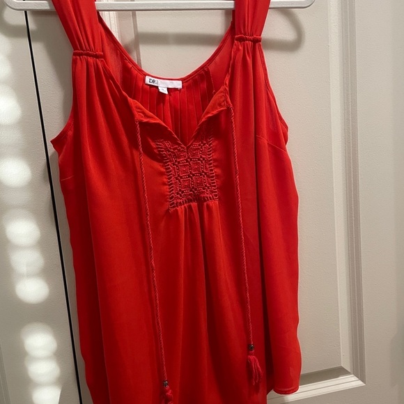DR2 Red Ruched Tank Top - Picture 14 of 14